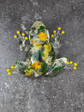 Meadow Bloom Resin Frog - image 1