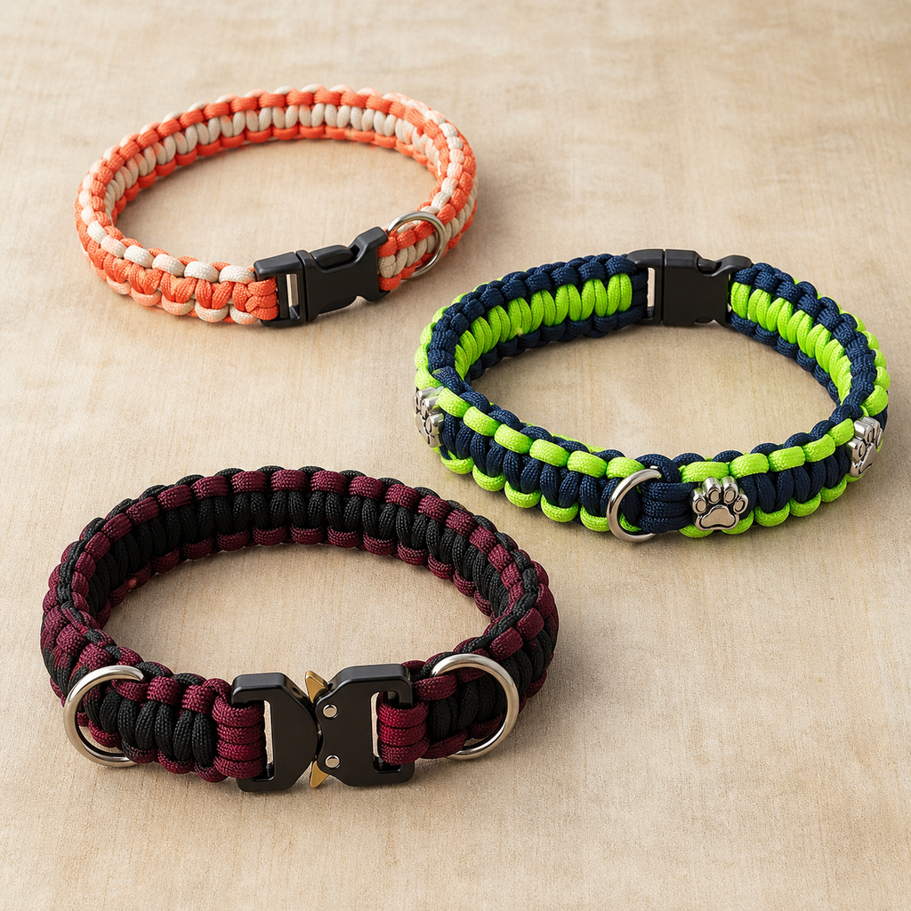 Custom Handmade Paracord Dog Collar - image 1