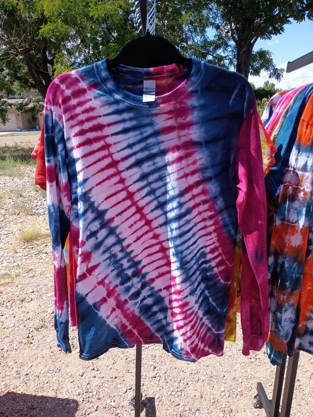 Corey's hand-dyed tie-dye