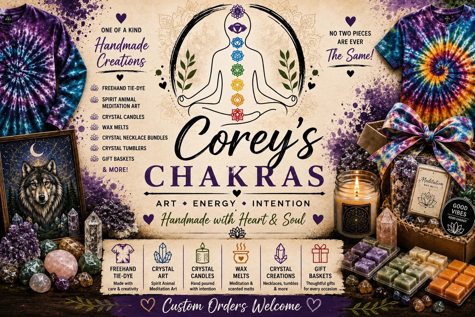 Corey's Chakras — handmade creations by Corey