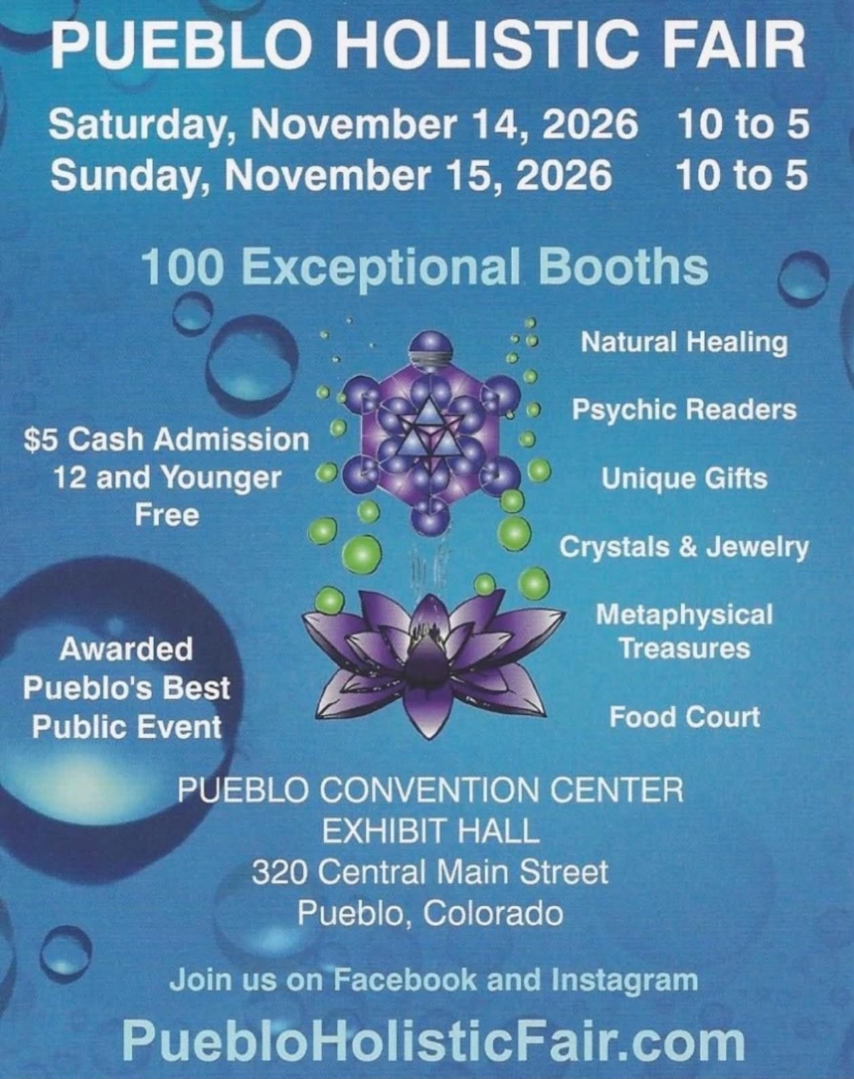 Pueblo Holistic Fair flyer